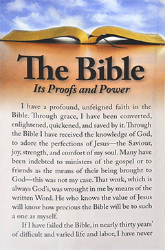 The Bible: Its Proofs and Power by John Nelson Darby