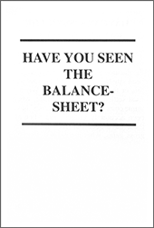 Have You Seen the Balance Sheet? by George Cutting