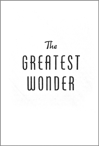The Greatest Wonder