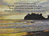 Large 28" x 22" Scenic Scripture Poster: (Sunrise Seascape) For God so loved . . . everlasting life. John 3:16 by BTP
