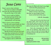 Jesus Cares by L.M Alexander