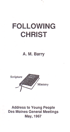 Following Christ by Armistead Mason Barry