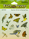 Faith That Sticks Creation Stickers: Garden Birds and Butterflies