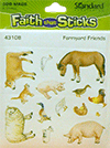 Faith That Sticks Creation Stickers: Farmyard Friends (Animals)