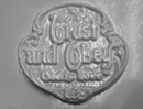 Plaster Casting Mold: Trust and Obey - God is Love