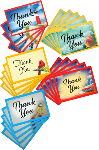 A Thank You Tip Card Variety Pack
