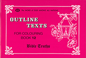 Outline Texts Colouring Books Series #1 12-Pack by TBS
