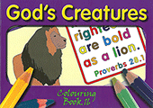 God's Creatures: Outline Texts Colouring Book #16 by TBS