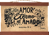 Con Amor Eterno Desplazar Texto: Jer. 31:3 by Dara Arts & Gifts