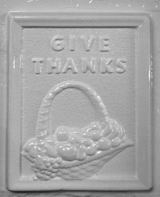 Plaster Casting Mold: Give thanks