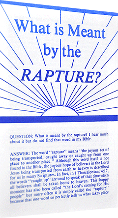 What Is Meant by the Rapture? by John D. McNeil