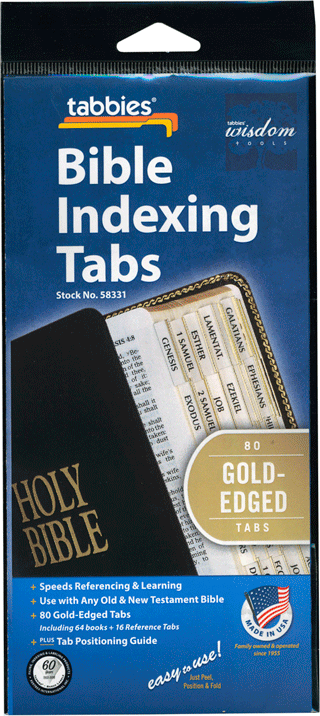 Standard Bible Indexing Tabs: Vertical Style by Tabbies