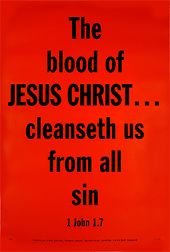 Scripture Poster: The blood of Jesus Christ … cleanseth us from all sin. 1 John 1:7 by TBS