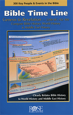 The Bible Time Line: 300 Key People and Events in the Bible by Rose Publishing