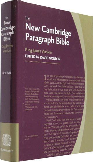 Cambridge New Single-Column Paragraph Style Reference Bible: KJ590:T by King James Version