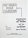 The Yearly Bible Calendar by Henry Groves