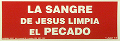 Auto Pegante: La sangre de Jesucristo … 1 Juan 1:7 by GTM