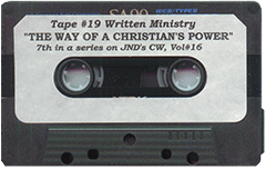 The Way of a Christian's Power by John Nelson Darby