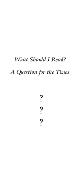 What Should I Read? A Question for the Times by Charles Henry Mackintosh