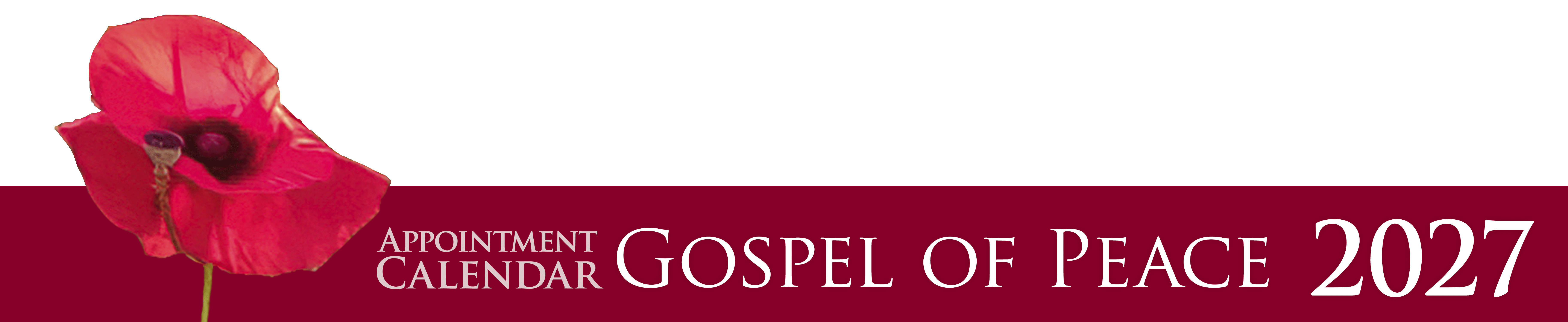 Gospel of Peace Calendar masthead