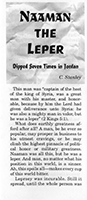Naaman the Leper: Dipped Seven Times in Jordan by Charles Stanley