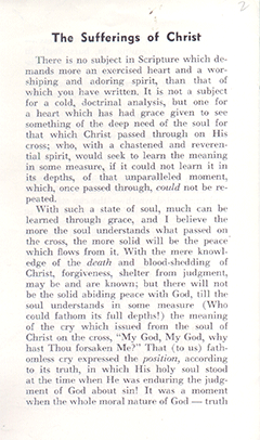 The Sufferings of Christ by Frederick George Patterson