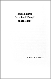Incidents in the Life of Gideon by Clifford Henry Brown