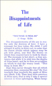 The Disappointments of Life by Laura A. Barter Snow