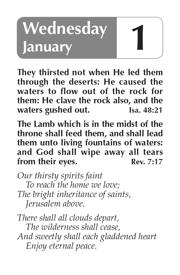 Christian's Daily Calendar Complete, With Back, Christian (#2585) - BTP