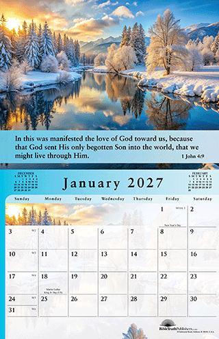 2027 English The Gospel of Peace Scenic Appointment Calendar: Special Imprint Edition