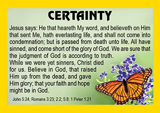 Gospel Pocket Wallet Calendar Laminated Full Color Card 2590 Btp