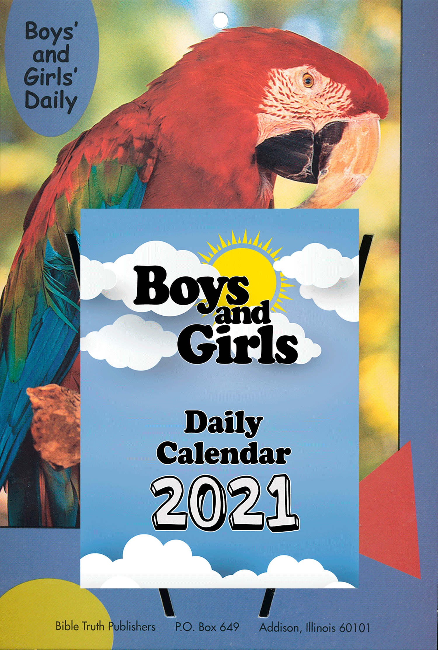 Boys And Girls Daily Calendar Complete With Back Christian 2595 Btp