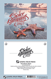 2027 Choice Gleanings Calendar