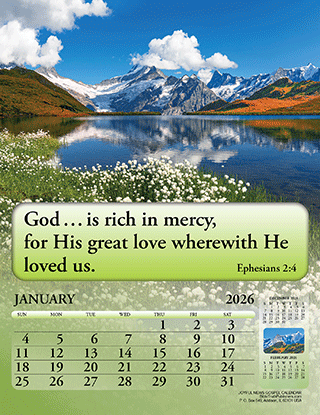 2026 English Joyful News Gospel Calendar