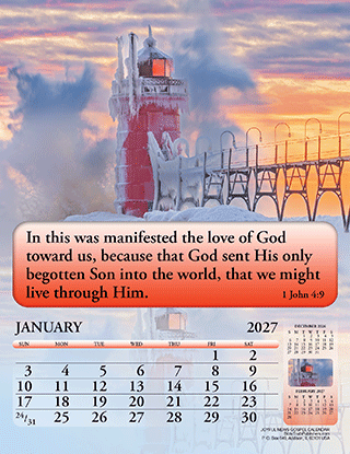 2027 English Joyful News Gospel Calendar