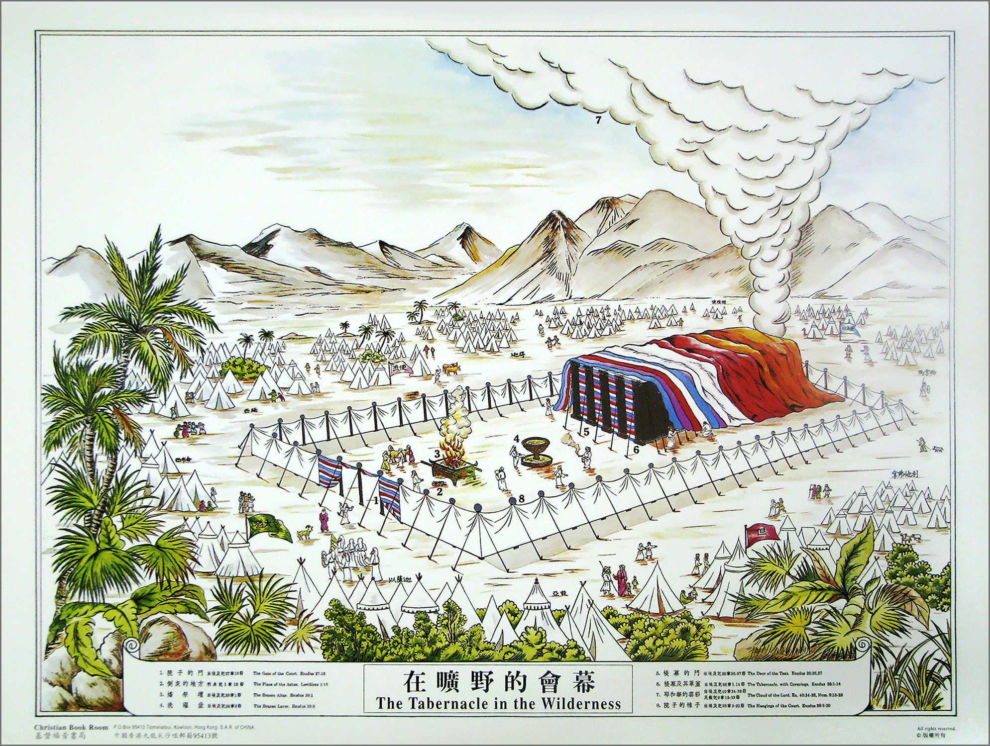 the-tabernacle-of-god-in-the-wilderness-daytime-scene-2630-bible-truth-publishers for Free Printable Pictures Of The Tabernacle The Tabernacle of God in the Wilderness: Daytime Scene (#2630) - Bible Truth Publishers for Free Printable Pictures Of The Tabernacle