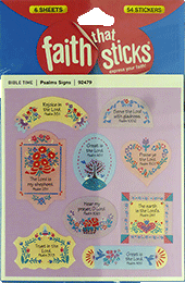 Faith That Sticks Scripture Stickers: Psalms Signs Bible Verses