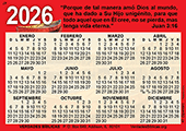 2026 Spanish Calendario de Bolsillo