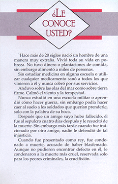 Spanish ¿Le Conoce Usted?