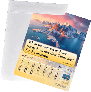 2023 English Standard Calendar Mailing Envelope: For Gospel of Peace and Joyful News Calendars