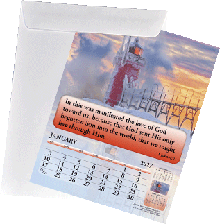 2027 English Standard Calendar Mailing Envelope: For Gospel of Peace and Joyful News Calendars