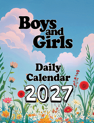 2027 Boys and Girls Daily Calendar: Block Only