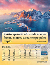 2023 Portuguese Joyful News Gospel Calendar