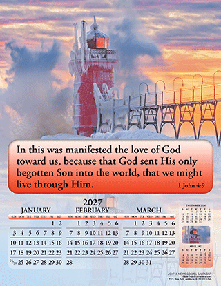 2027 English Joyful News Gospel Calendar