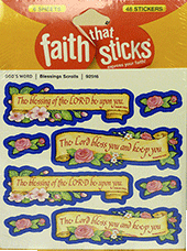 Faith That Sticks Scripture Stickers: Blessings Scrolls Bible Verses