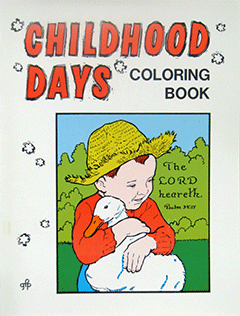 Childhood Days Coloring Book by Mabel J. Carter