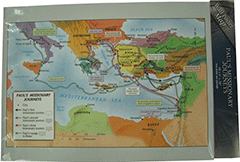 Paul's Missionary Journeys Map by Broadman & Holman