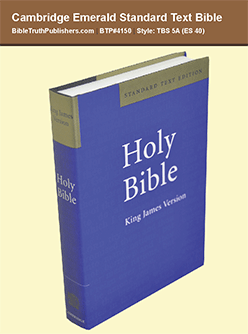 Cambridge Emerald Standard Text Bible: KJ530:T, KJV (#4150