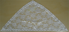 White Regular Triangle Mantilla by Northland Lace