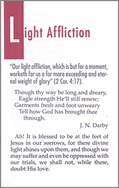 Light Affliction by Edward B. Dennett